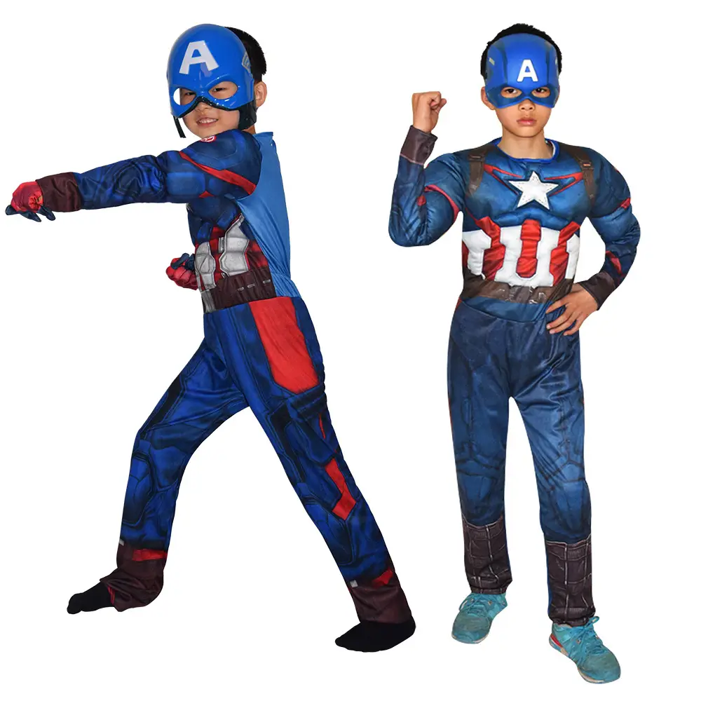 Captain America Kids Suit Red Blue 32cm - Image 6