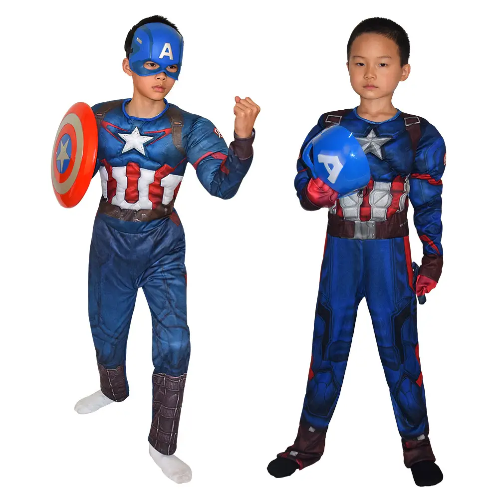 Captain America Kids Suit Red Blue 32cm - Image 7