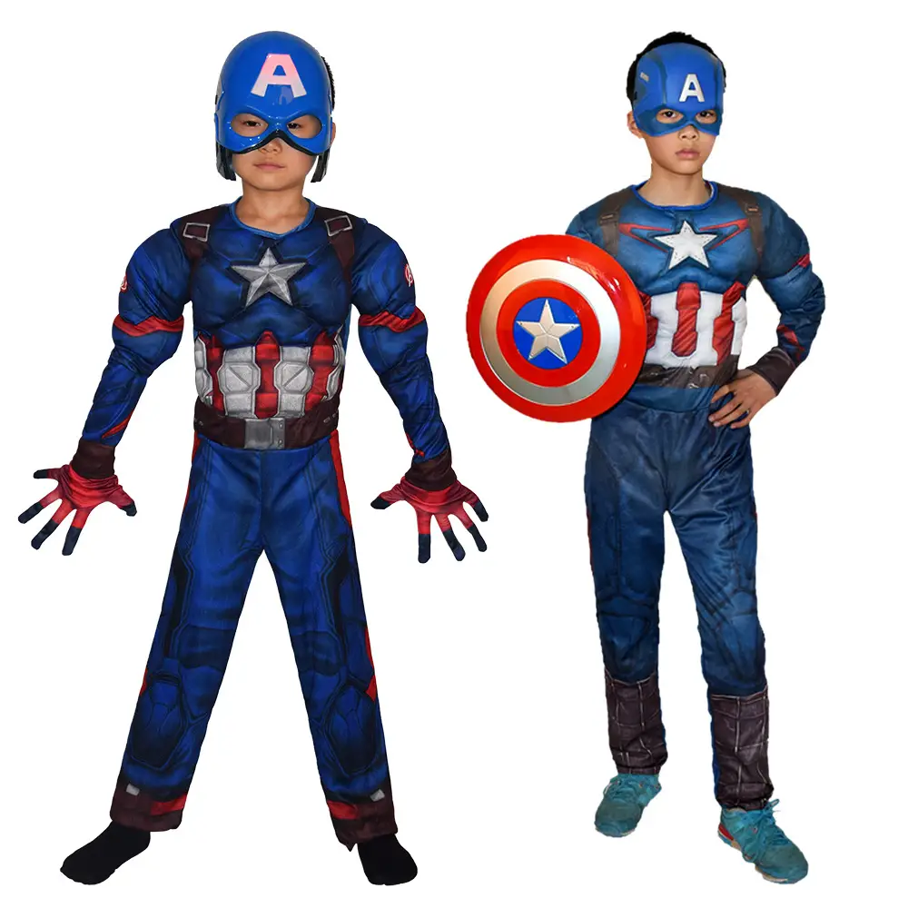 Captain America Kids Suit Red Blue 32cm - Image 8