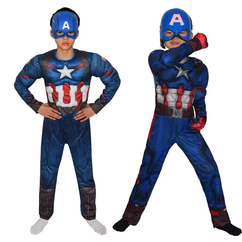 Captain America Kids Suit Red Blue 32cm - Image 9