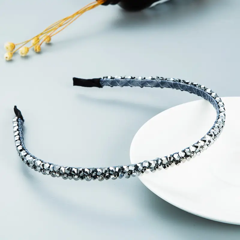 Elegant Crystal Pressure Head Buckle Hair Band for Women - Image 9