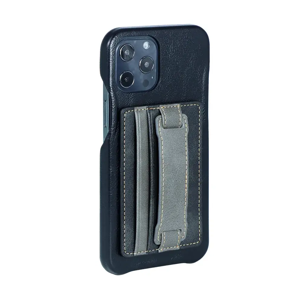 Leather Lazy Card Holder Back Mount Wrist Strap - Image 10