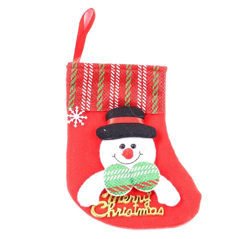 Christmas Santa Letter Socks Red Gift Bag Decor - Image 25
