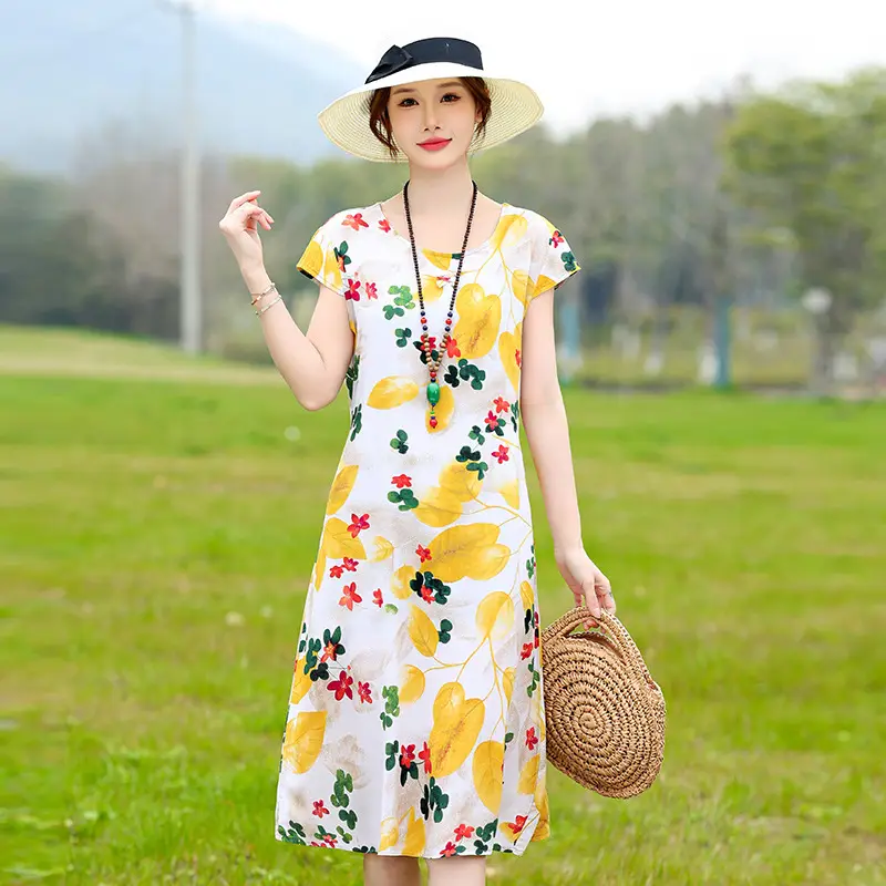 Women Silk Nightgown Pink Floral Large Summer Wear - Image 11