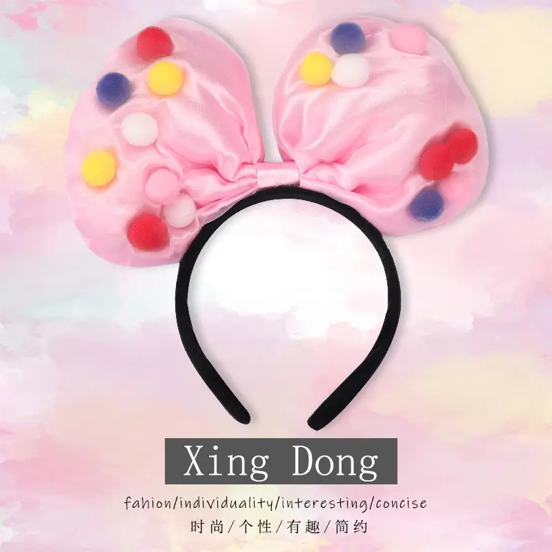 Big colorful ball bow