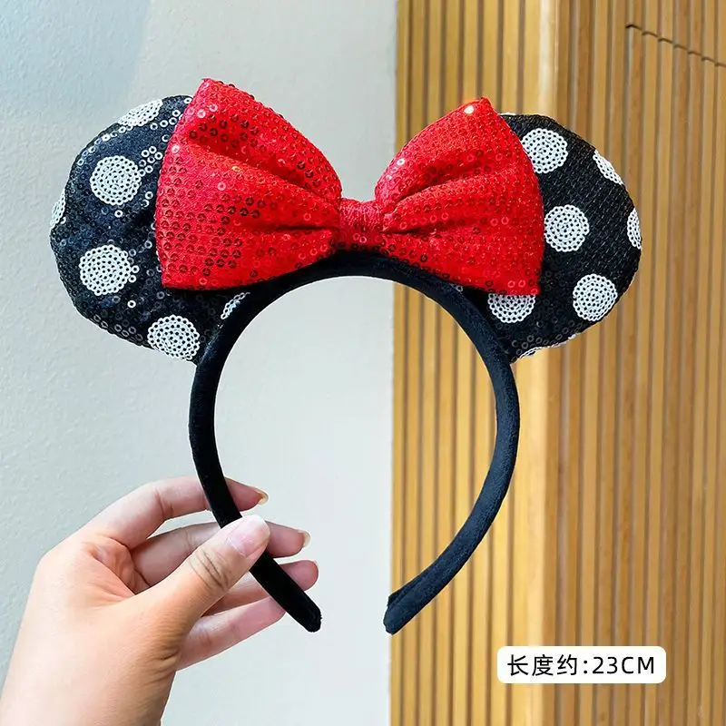 Black Sequin Bow