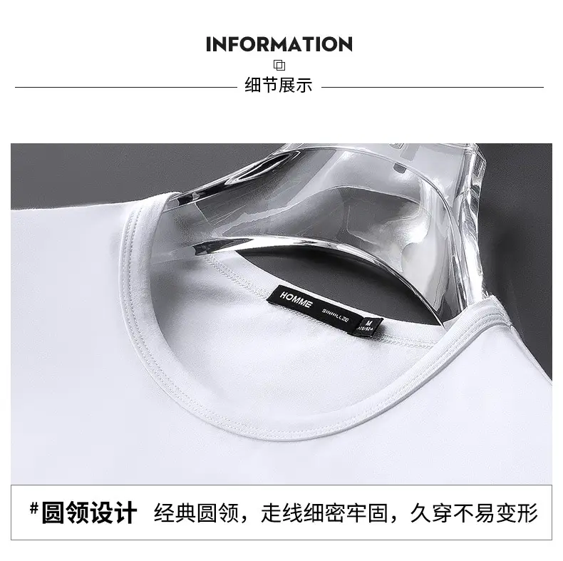 Men Long Sleeve T-Shirt Grey Skin Friendly High Quality — feature 20
