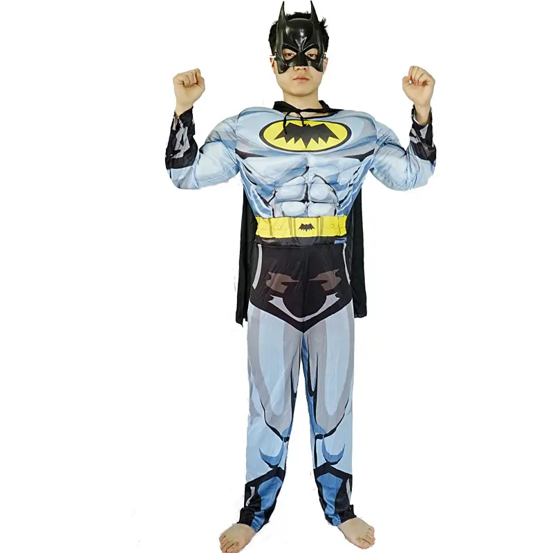 Halloween Adult Muscle Iron Man Spiderman Superman Batman Hulk cos Suit Show Costumes Men and Women — feature 14