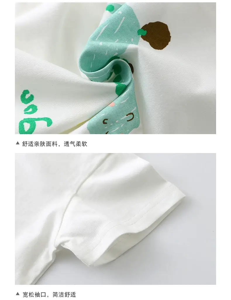 Baby Cotton T-Shirt White Cartoon One Year Old — feature 10