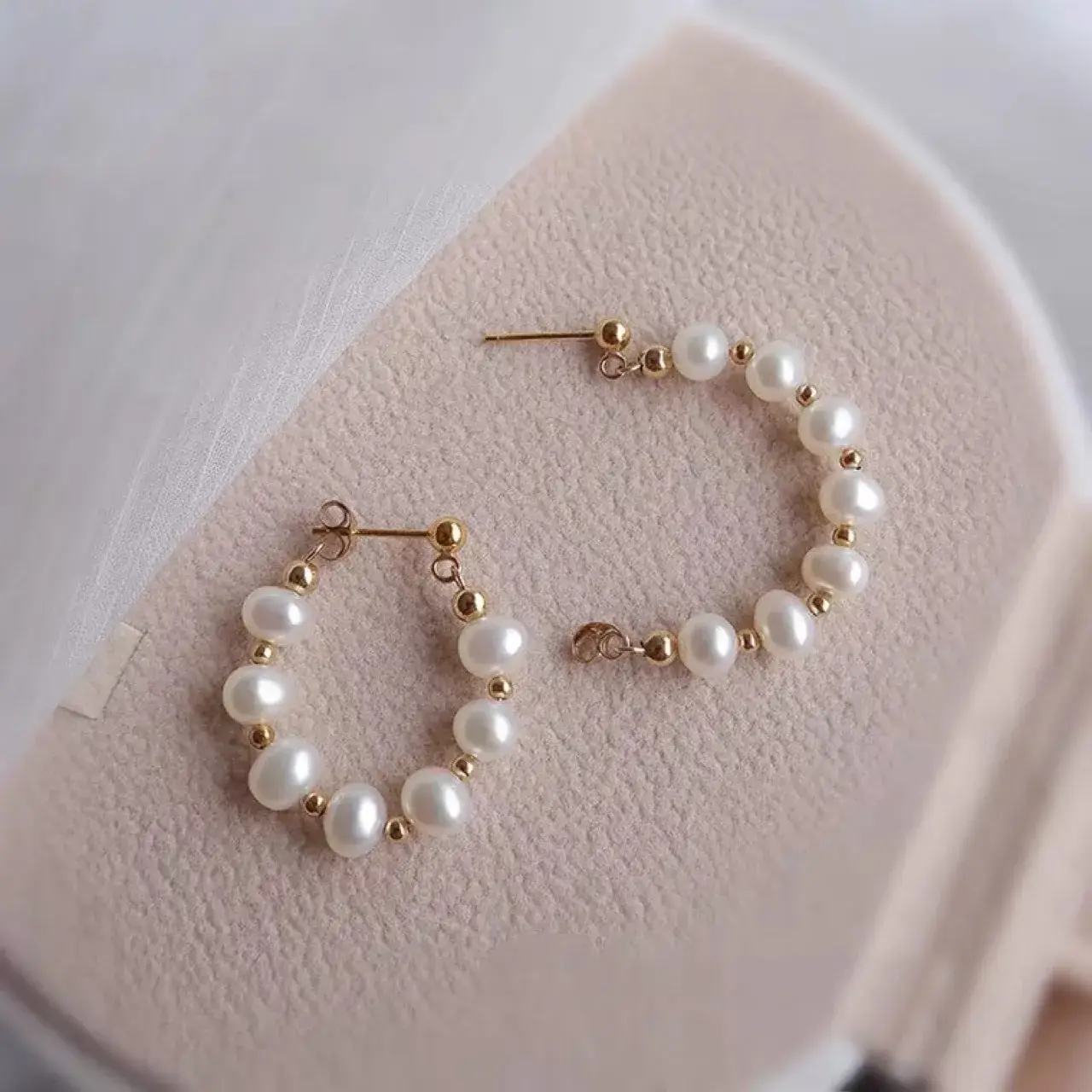 Natural Freshwater Pearl Earrings for Women - Image 4