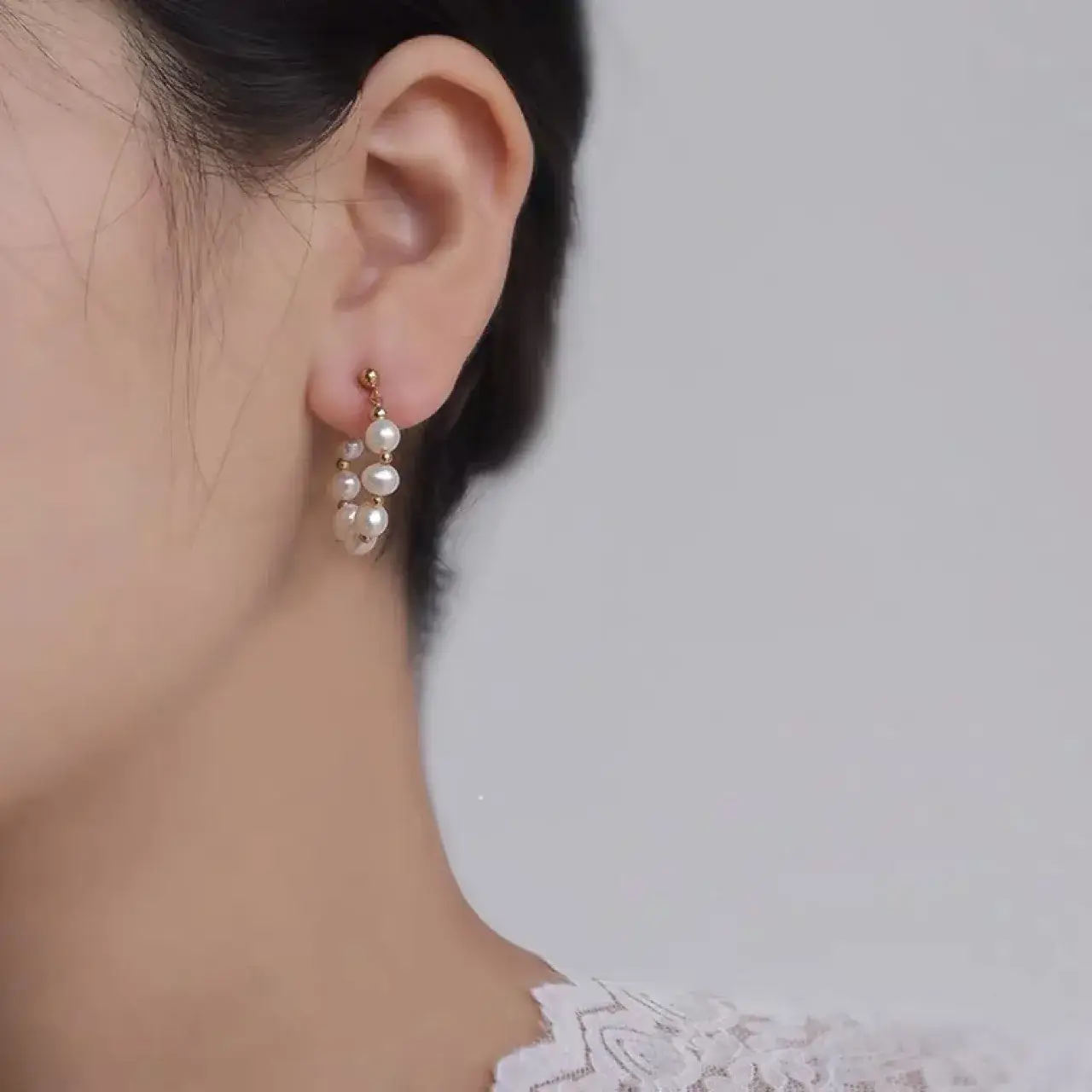 Natural Freshwater Pearl Earrings for Women - Image 5