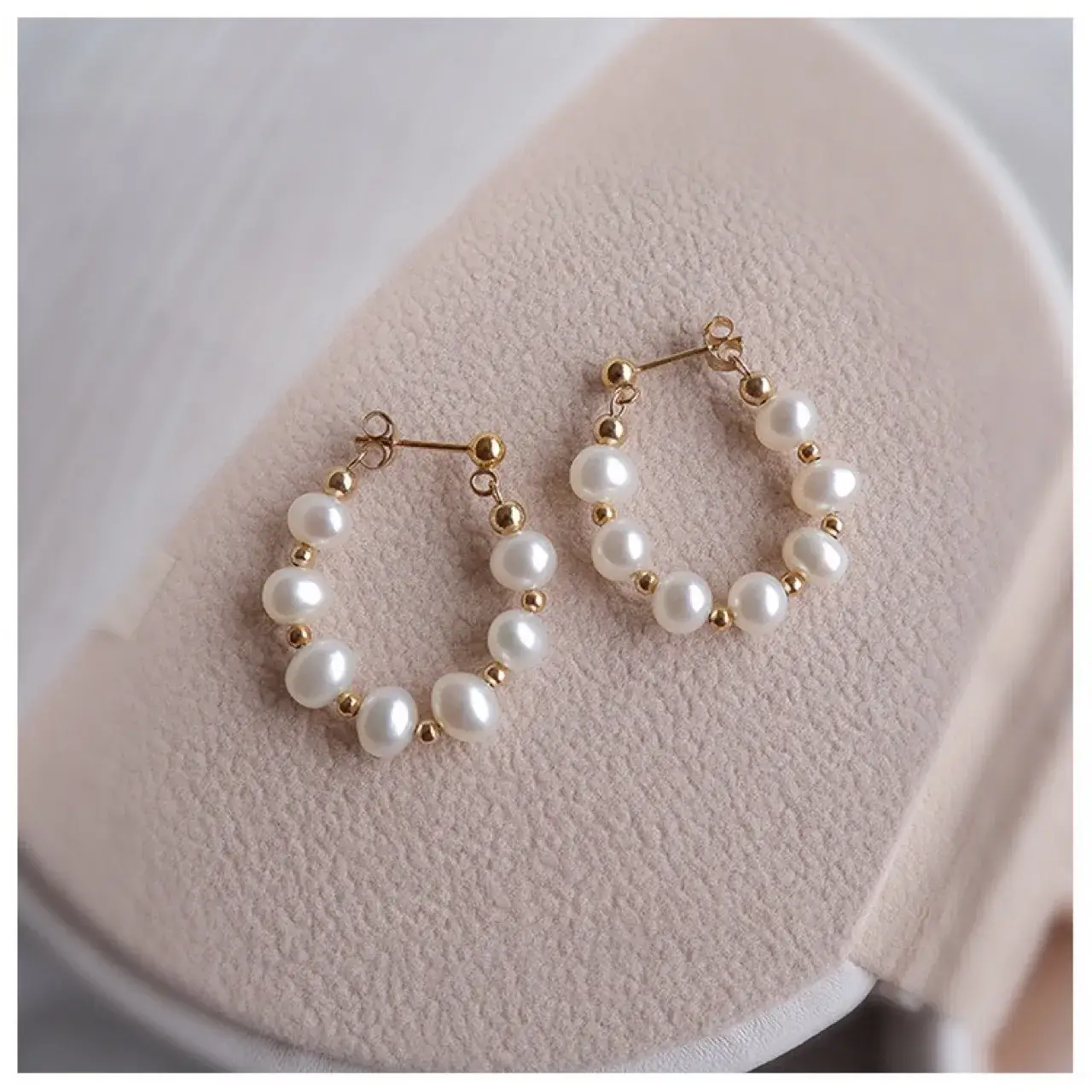 Natural Freshwater Pearl Earrings for Women - Image 2