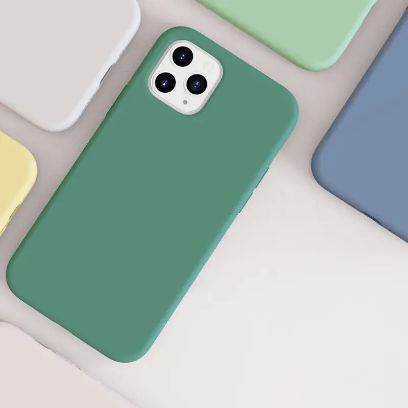 Apple 13 Series Liquid Silicone Phone Case Solid Color - Image 15