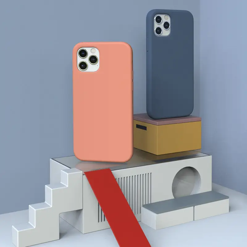 Apple 13 Series Liquid Silicone Phone Case Solid Color - Image 17