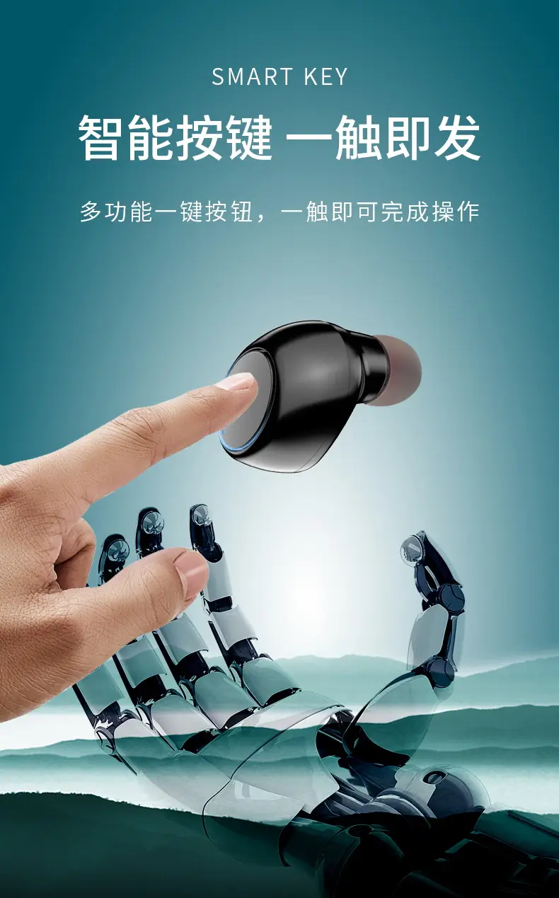 Hidden Mini Bluetooth Earbuds X6S Single Call Wireless Cross-Border — feature 9