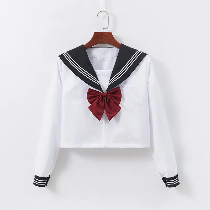 Black Pleated Sailor Skirt for School Use - Image 3