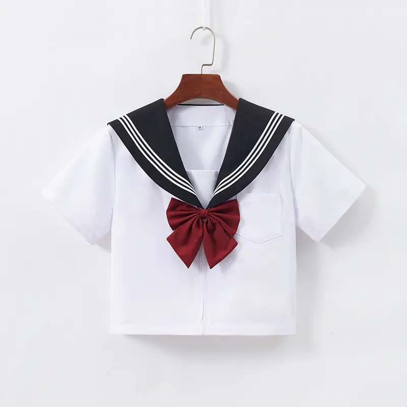 Black Pleated Sailor Skirt for School Use - Image 4