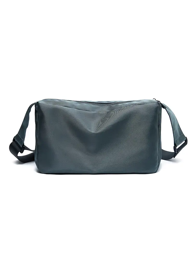 Men's Korean Style Shoulder Bag Grey 15x15x10cm