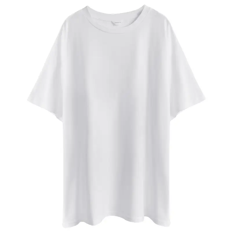 2025 Summer Loose T-Shirt Brown Brushed Cotton Couple - Image 5
