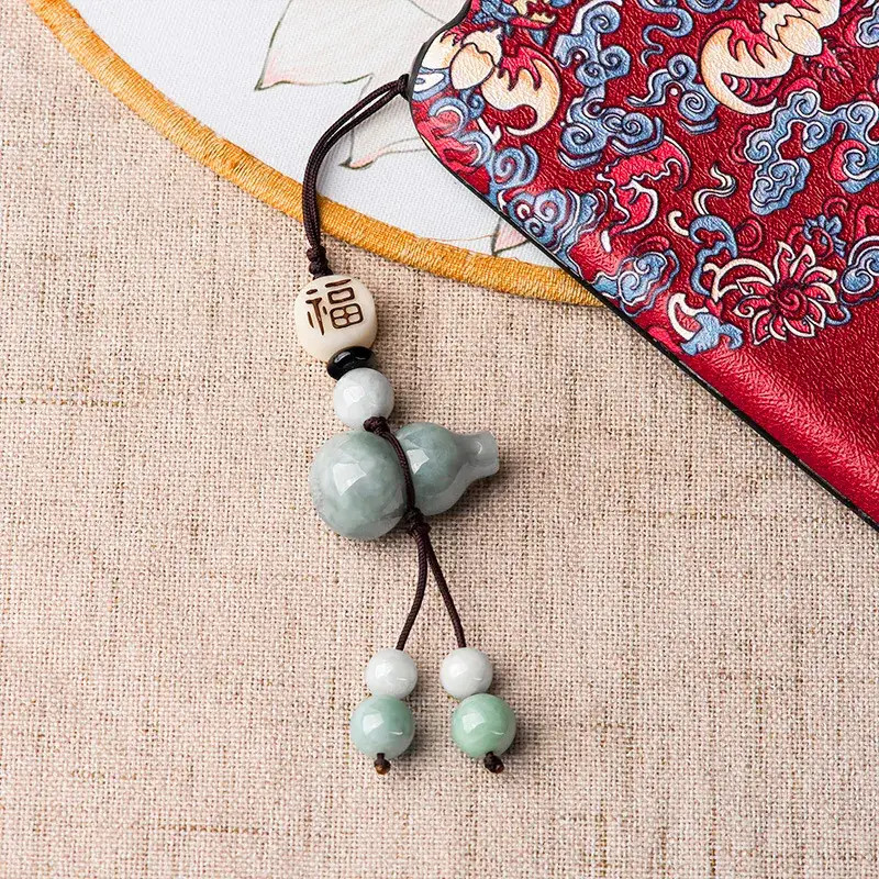 Chinese Style Jade Phone Pendant with "Fu" Design - Image 4