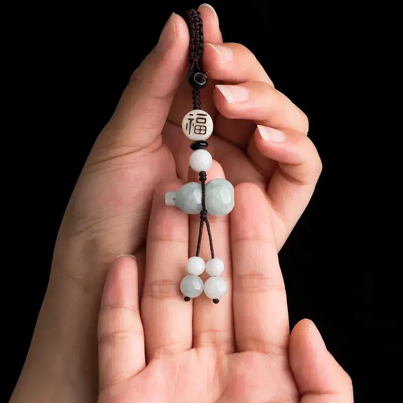 Chinese Style Jade Phone Pendant with "Fu" Design - Image 6