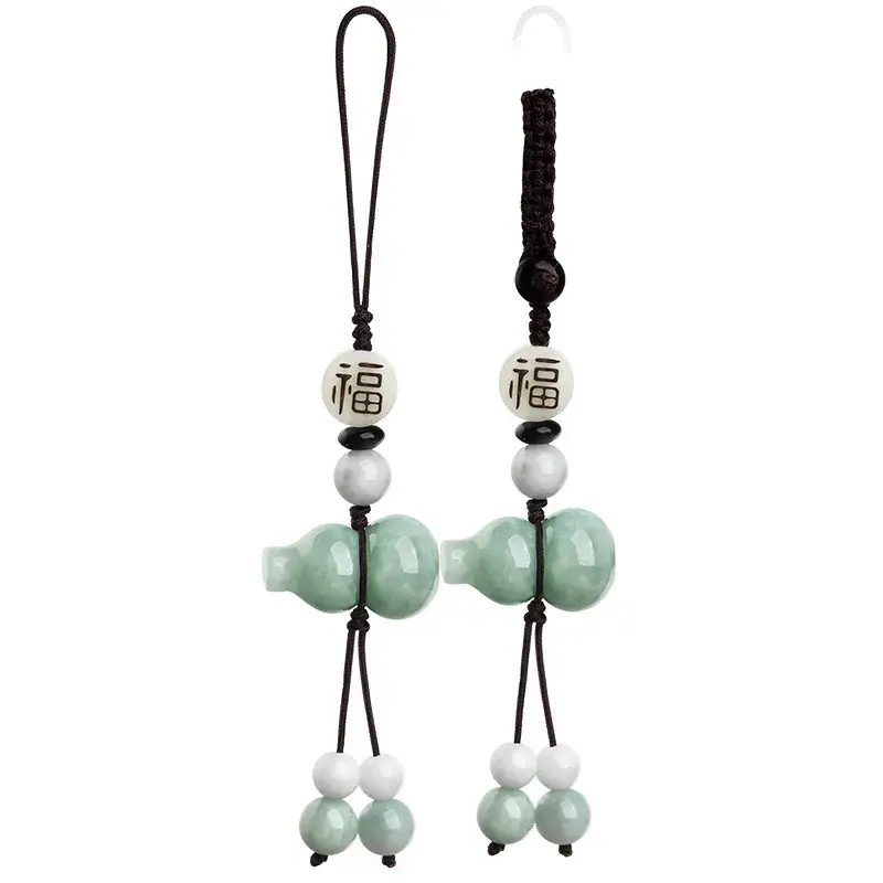 Chinese Style Jade Phone Pendant with "Fu" Design - Image 7