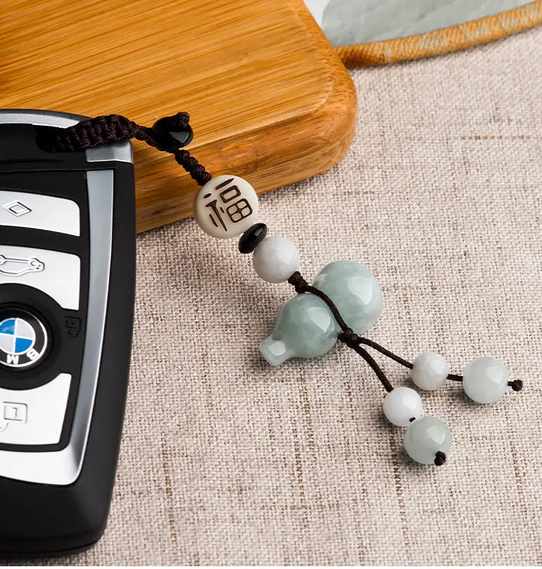 Chinese Style Jade Phone Pendant with "Fu" Design — feature 12