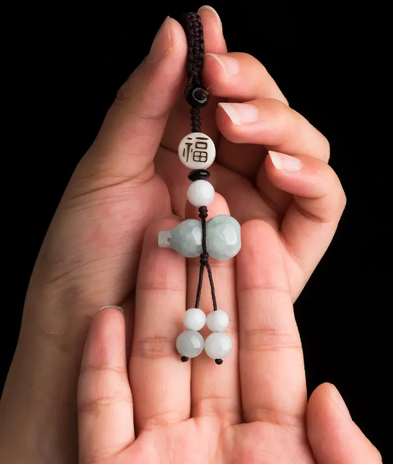 Chinese Style Jade Phone Pendant with "Fu" Design — feature 13