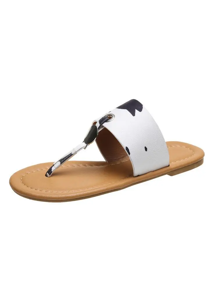 Cow Print Square Heel Sandals Women Large — feature 11