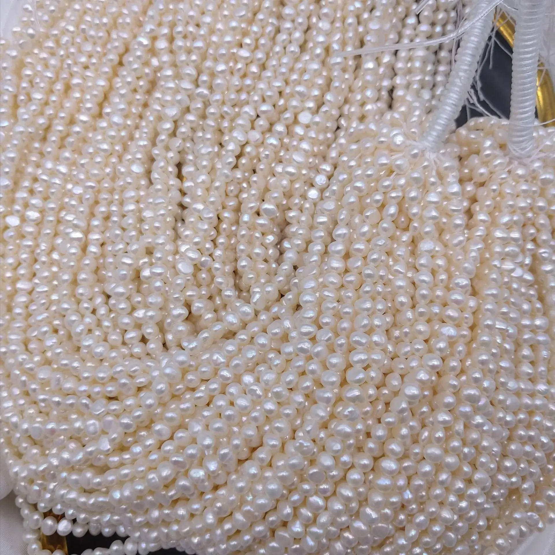 Cross Hole Pearl Bar DIY Jewelry Accessory 4-5mm