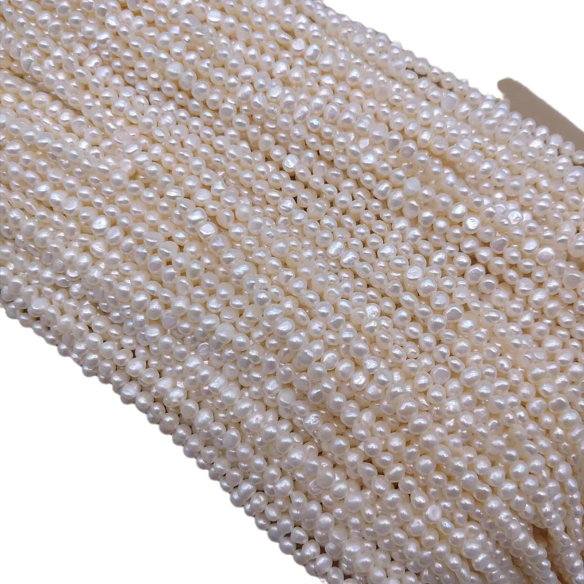 Cross Hole Pearl Bar DIY Jewelry Accessory 4-5mm