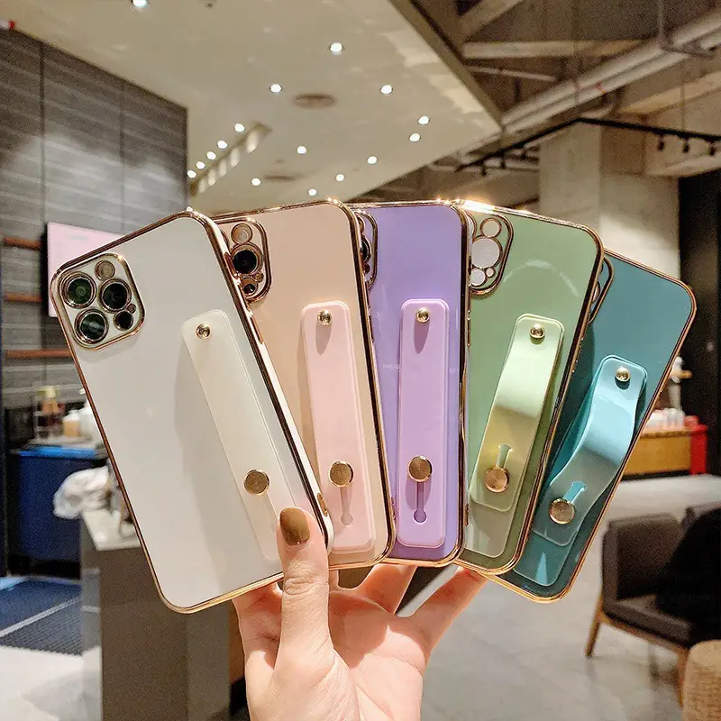 Apple iPhone 13/XR Soft Case with Wrist Strap & Fine Holes