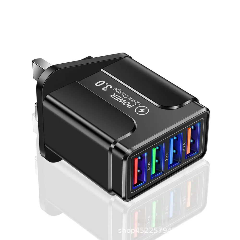 4 USB Color Charging Head LED Lamp 3.1A - Image 4