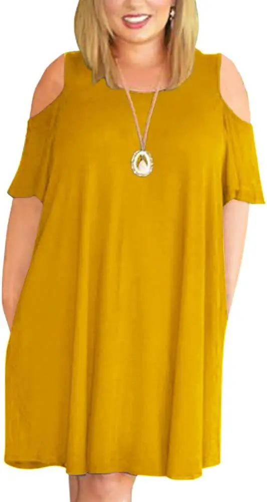 Women Floral Printed Dress Large Off-shoulder Summer Wear - Image 12