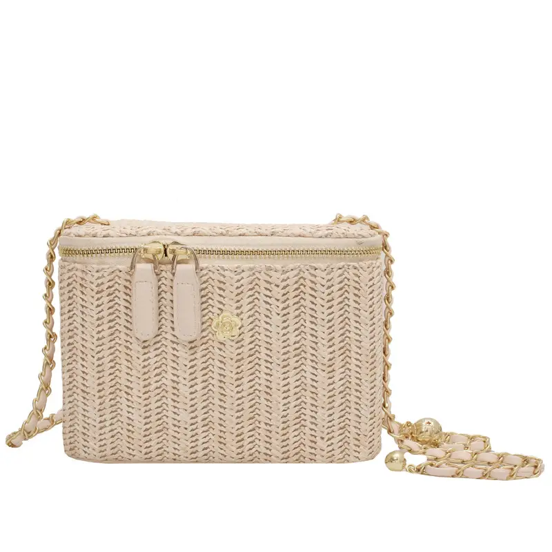 Fairy Mori Woven Straw Woven Beach Bag Single Shoulder Crossbody - Image 13