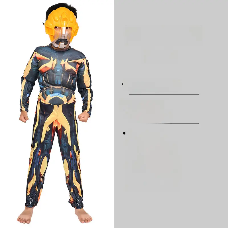 Cos Children's Clothes Captain America Hulk Steel Bat Spider The Flash Muscle Show Performance suit