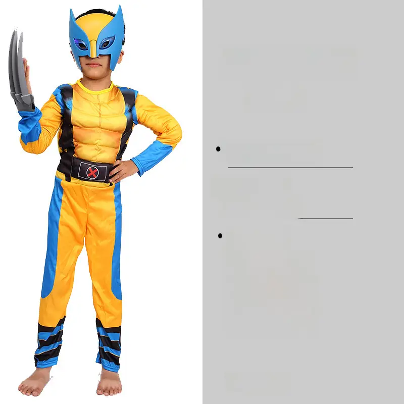 Cos Children's Clothes Captain America Hulk Steel Bat Spider The Flash Muscle Show Performance suit