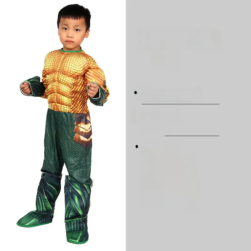Cos Children's Clothes Captain America Hulk Steel Bat Spider The Flash Muscle Show Performance suit