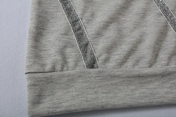 Black Sequin Hooded Sweatshirt Women Fall Winter — feature 11