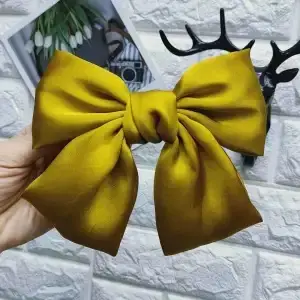 White Korean Red Big Bow Hair Clip for Girls - Image 5