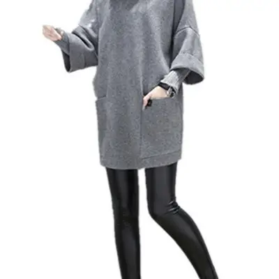 2025 Plus Size Pink Loose Patchwork Coat - Image 6