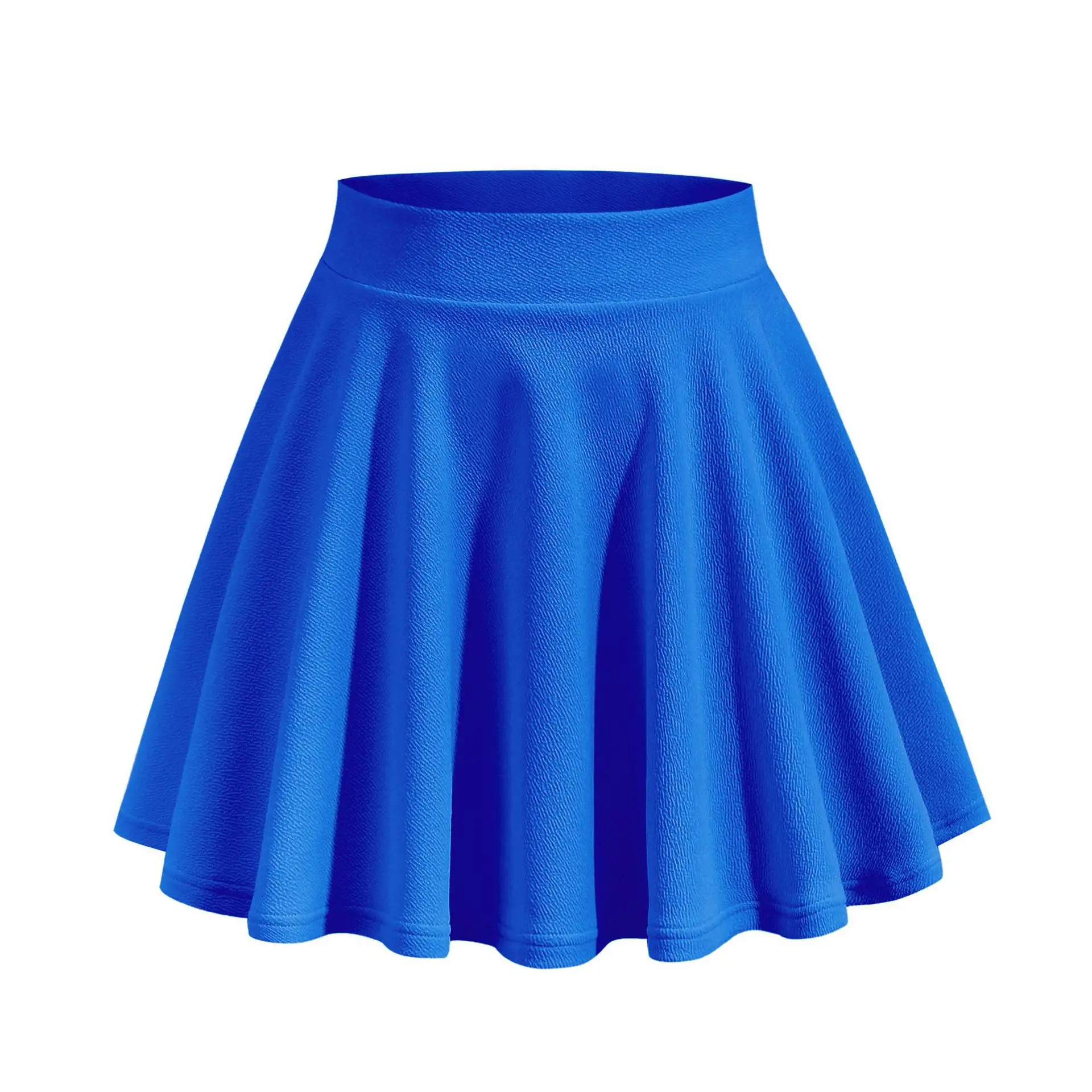 Explosions Skirt Green Plaid Mini Stretch Waist Casual - Image 4