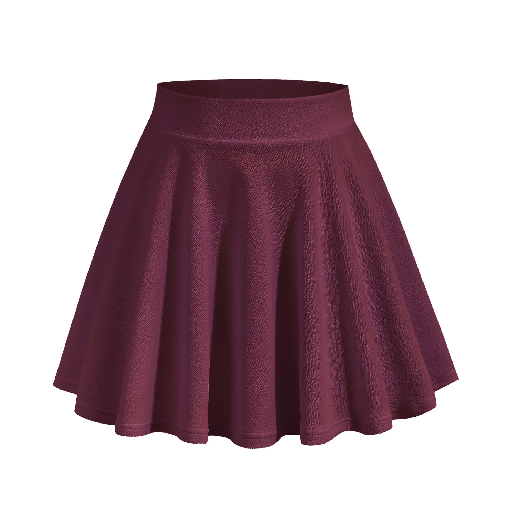 Explosions Skirt Green Plaid Mini Stretch Waist Casual - Image 5