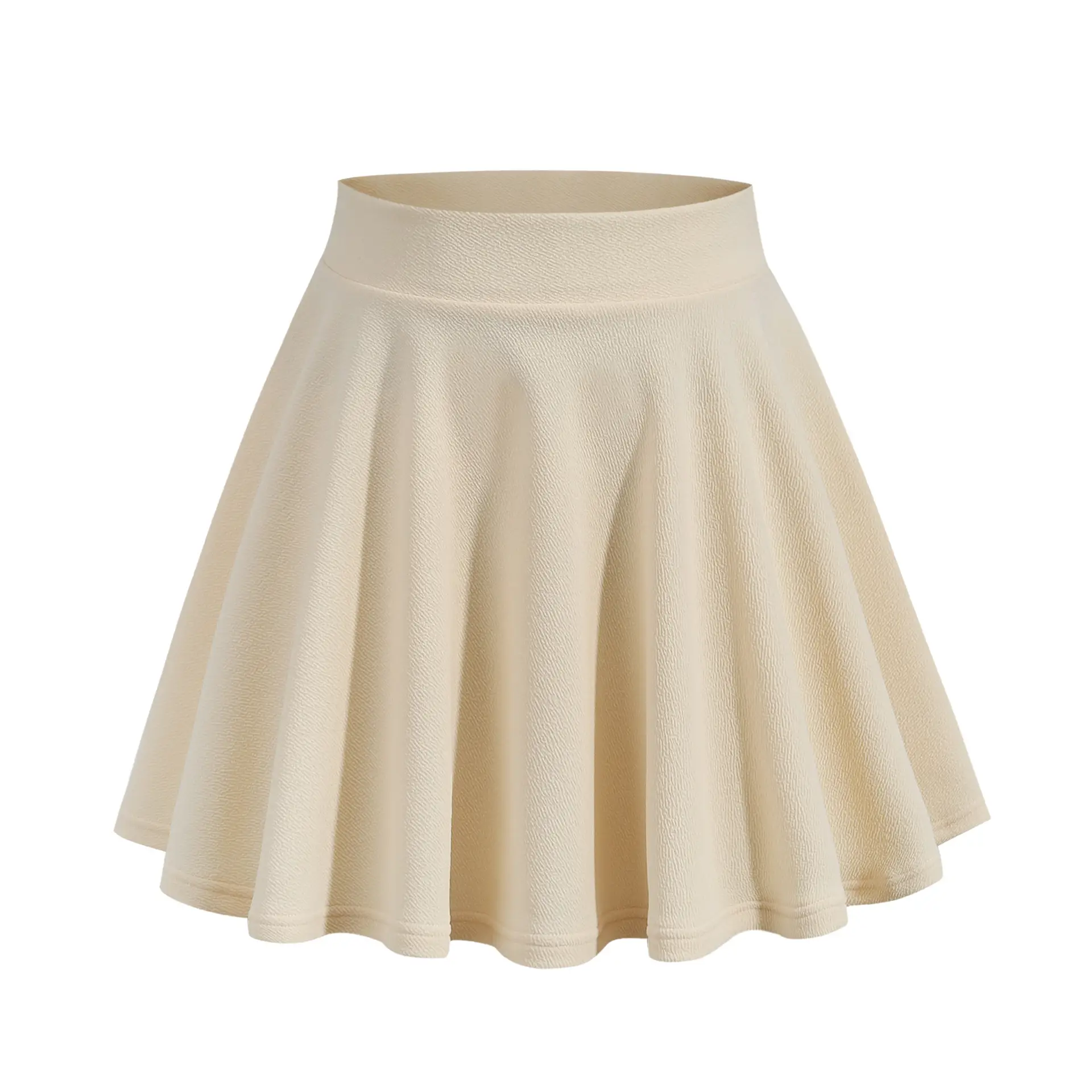 Explosions Skirt Green Plaid Mini Stretch Waist Casual - Image 2