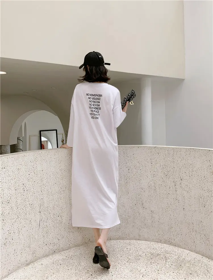 Black Long Sleeve Korean Maxi Dress Large Women — feature 12
