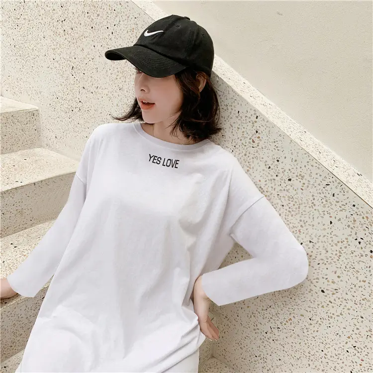 Black Long Sleeve Korean Maxi Dress Large Women — feature 13