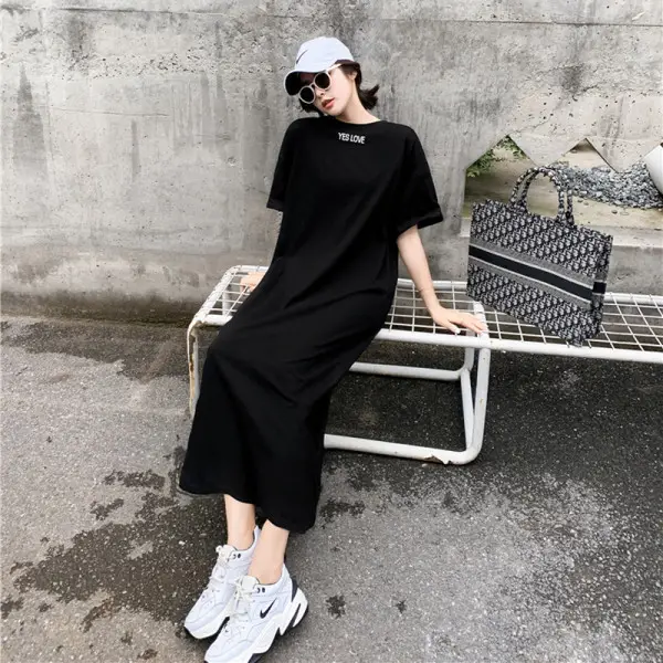 Black [short sleeve] with letters