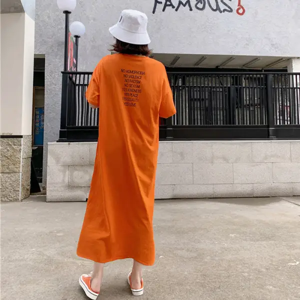 Black Long Sleeve Korean Maxi Dress Large Women