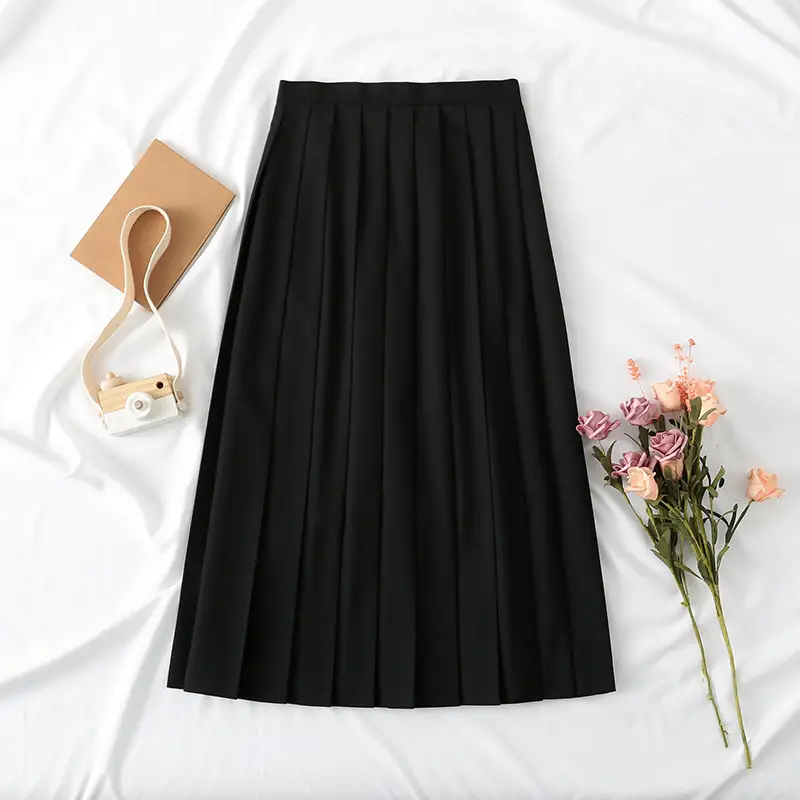 Japanese Style Sailor Suit White Pleated Skirt Summer - Image 9