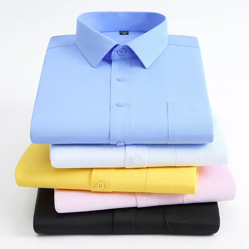 Men White Striped Long Sleeve Shirt Spring Summer Formal Wear - Image 22